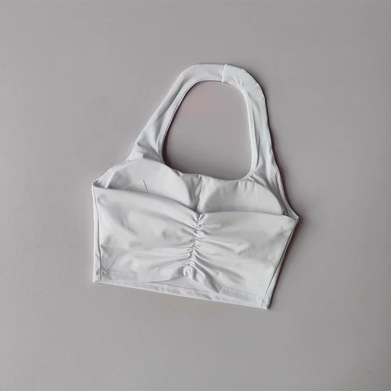 Sujetador deportivo para mujer, Tops de entrenamiento, sujetadores deportivos para gimnasio, Sujetador deportivo atlético Sexy, Top corto de Yoga con espalda descubierta para gimnasio