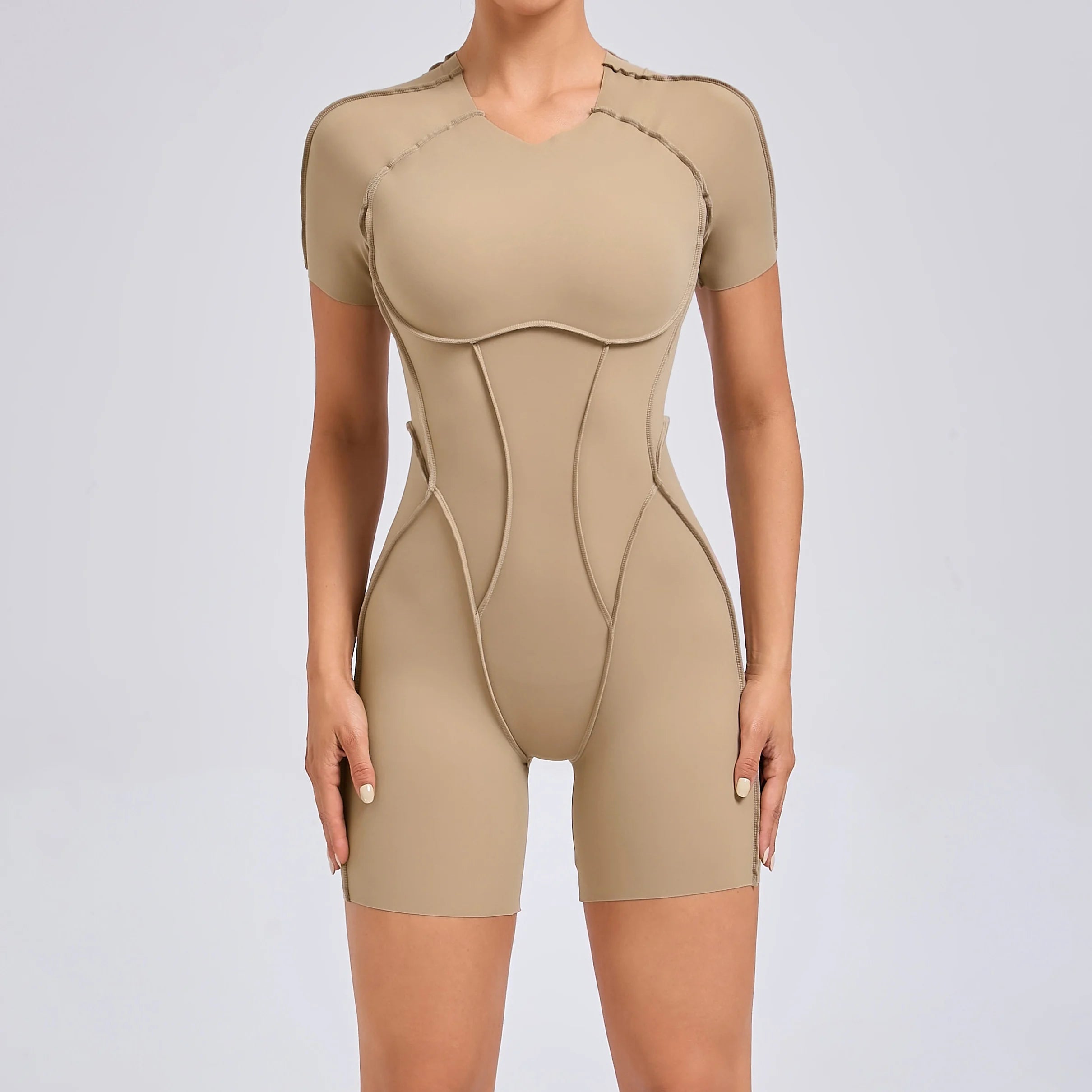 Mono corto, ropa de gimnasio para mujer, ropa deportiva, monos de Fitness, traje de Yoga con espalda descubierta, conjunto deportivo