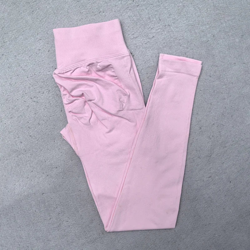 Nuevo conjunto de Yoga sin costuras, ropa de gimnasio para mujer, Legging acolchado, camiseta sin mangas, trajes de entrenamiento, ropa deportiva para Fitness, trajes