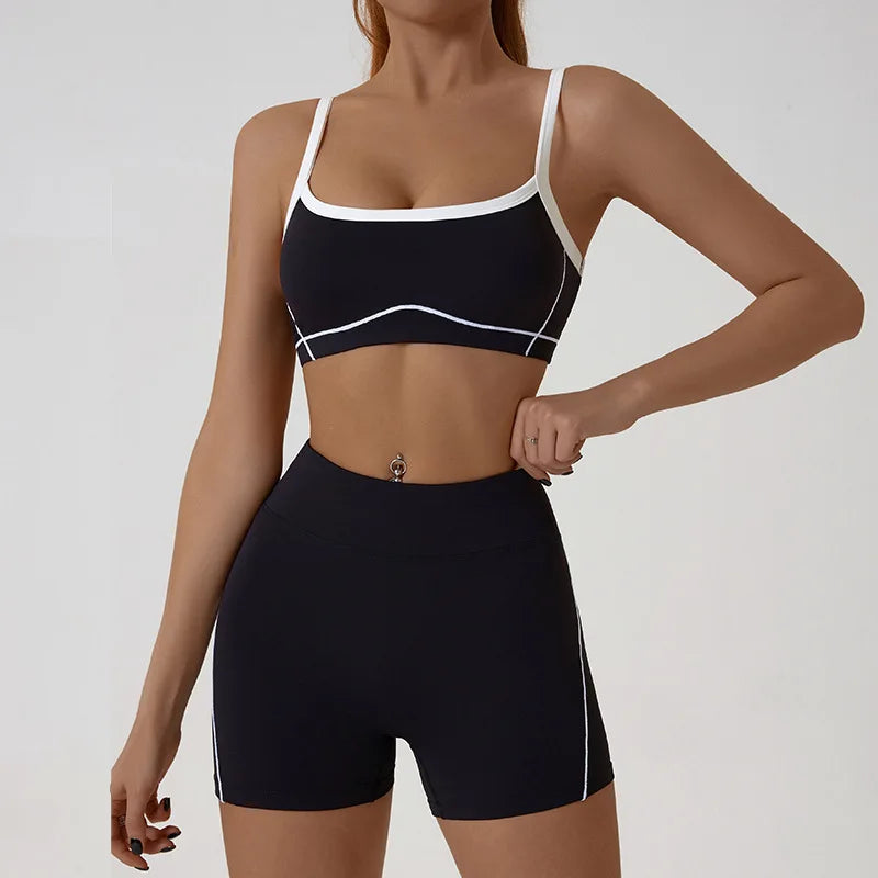 Cloud R-chándal deportivo para mujer, conjunto de Yoga, gimnasio, Fitness, entrenamiento, ropa deportiva de dos piezas, sujetador y mallas de cintura alta, trajes de Pilates