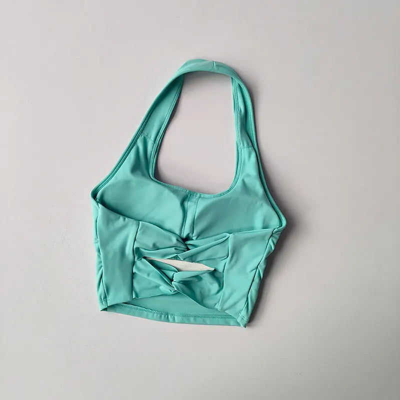 Sujetador deportivo para mujer, Tops de entrenamiento, sujetadores deportivos para gimnasio, Sujetador deportivo atlético Sexy, Top corto de Yoga con espalda descubierta para gimnasio
