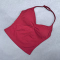 Top de gimnasio con tiras ajustables, ropa de gimnasio sin espalda, sujetador Scrunch para mujer, copas extraíbles, tanque de Yoga, trajes de entrenamiento, Tops, chaleco deportivo