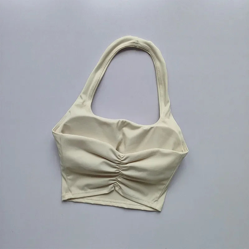 Sujetador deportivo para mujer, Tops de entrenamiento, sujetadores deportivos para gimnasio, Sujetador deportivo atlético Sexy, Top corto de Yoga con espalda descubierta para gimnasio