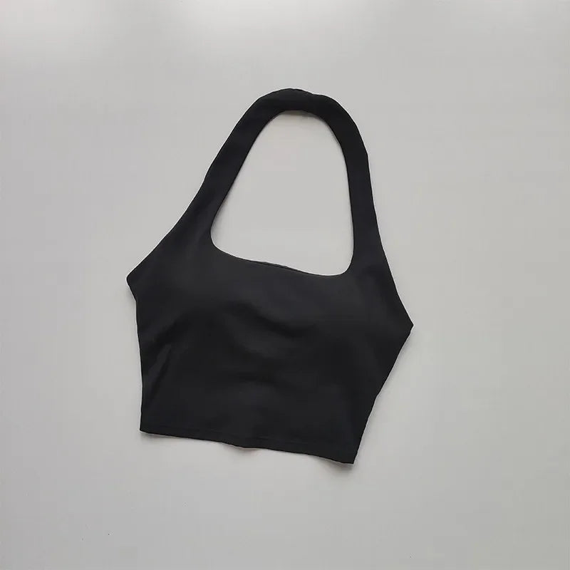 Sujetador deportivo para mujer, Tops de entrenamiento, sujetadores deportivos para gimnasio, Sujetador deportivo atlético Sexy, Top corto de Yoga con espalda descubierta para gimnasio