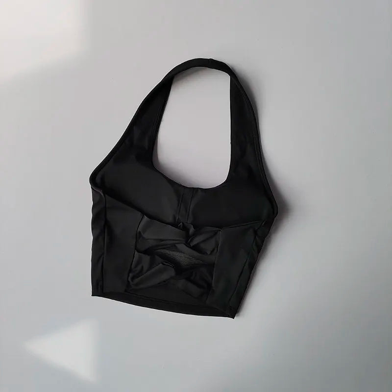 Sujetador deportivo para mujer, Tops de entrenamiento, sujetadores deportivos para gimnasio, Sujetador deportivo atlético Sexy, Top corto de Yoga con espalda descubierta para gimnasio