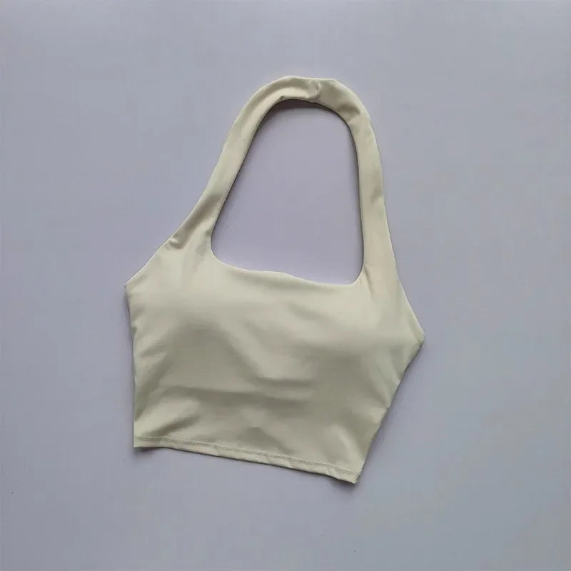 Sujetador deportivo para mujer, Tops de entrenamiento, sujetadores deportivos para gimnasio, Sujetador deportivo atlético Sexy, Top corto de Yoga con espalda descubierta para gimnasio