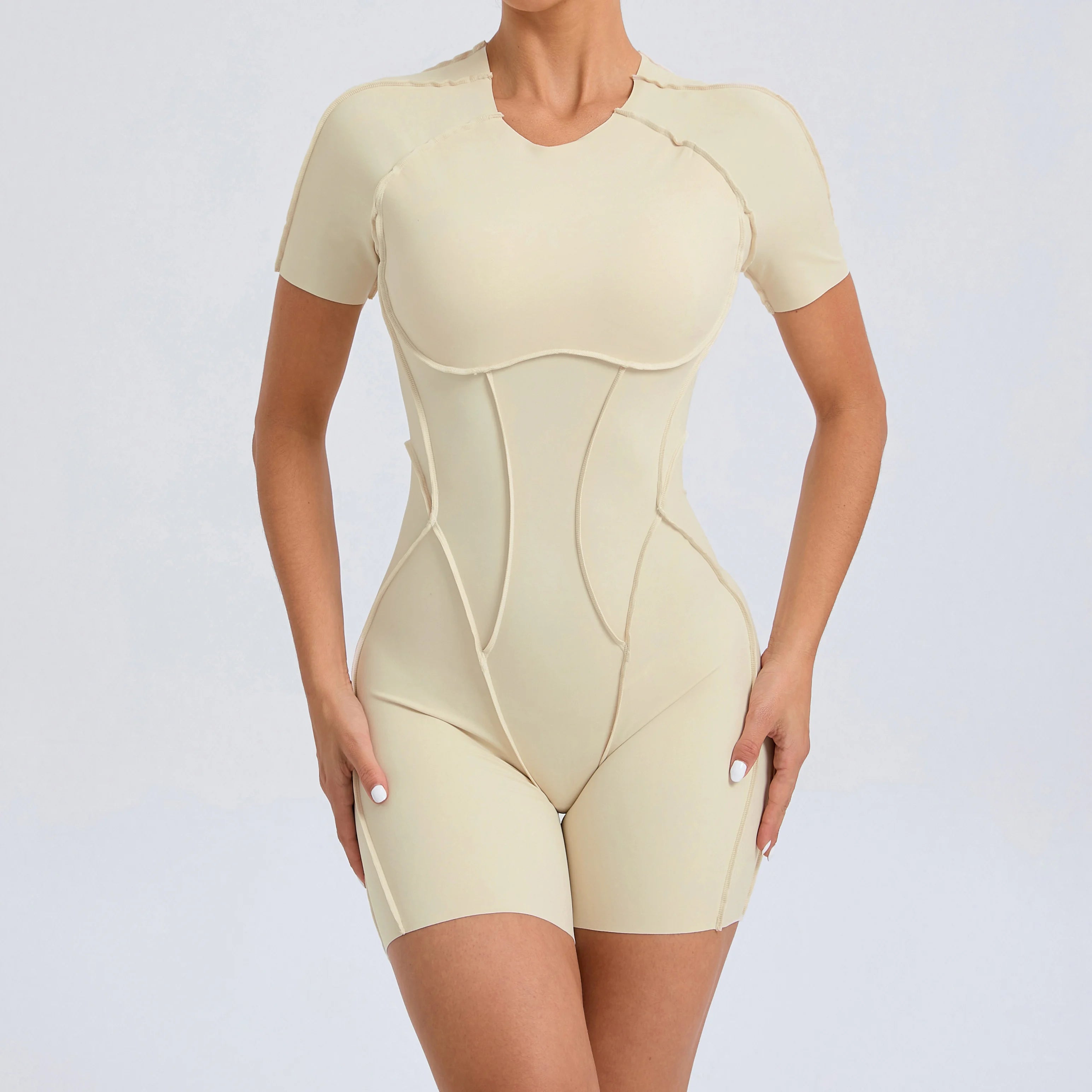 Mono corto, ropa de gimnasio para mujer, ropa deportiva, monos de Fitness, traje de Yoga con espalda descubierta, conjunto deportivo