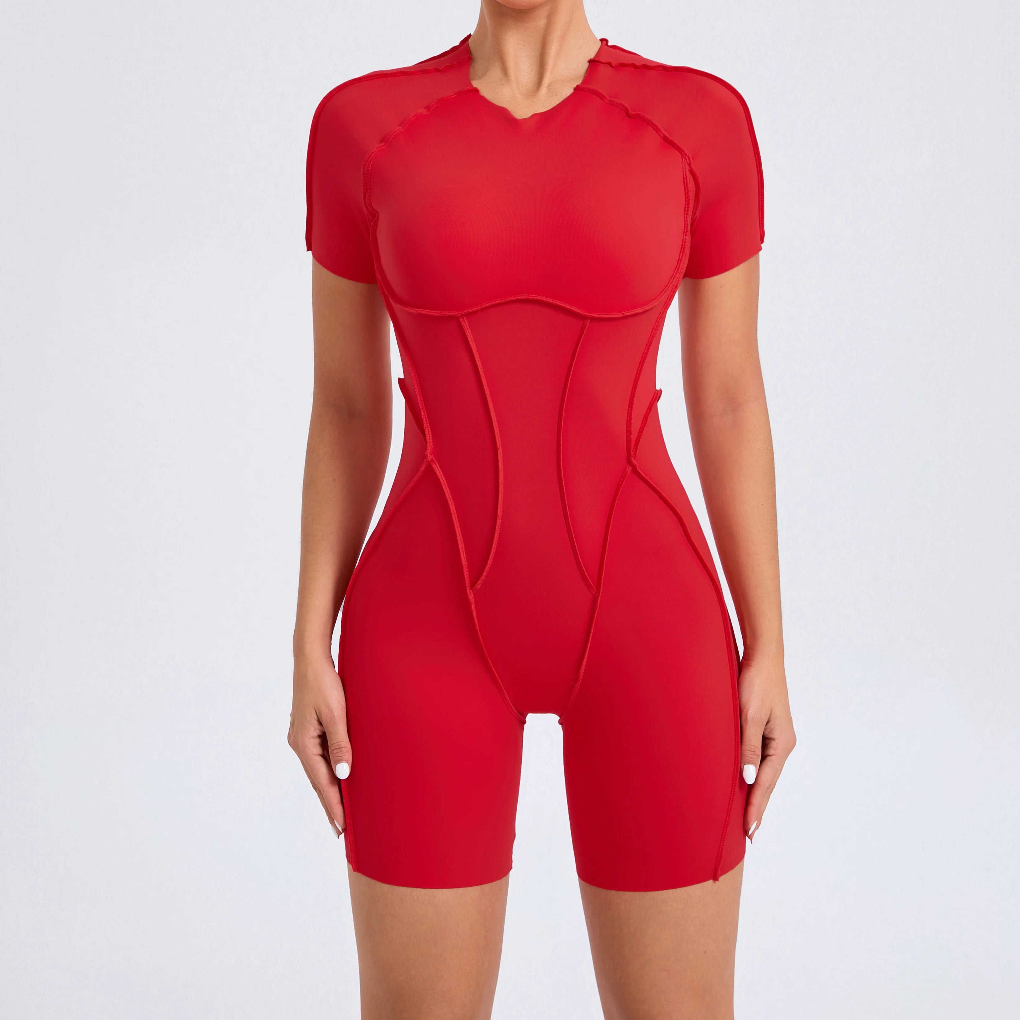 Mono corto, ropa de gimnasio para mujer, ropa deportiva, monos de Fitness, traje de Yoga con espalda descubierta, conjunto deportivo